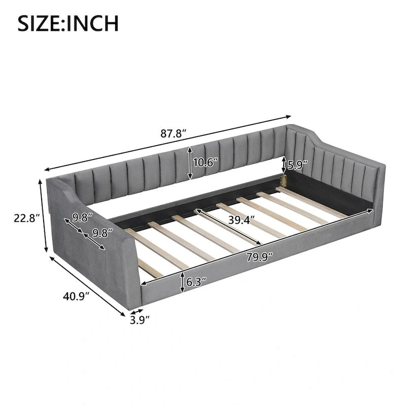 Lit de repos rembourré format Twin XL