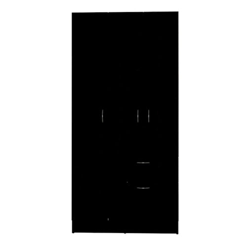 32.2 Armoire double moderne avec cinq étagères et un tiroir pour chambre à coucher