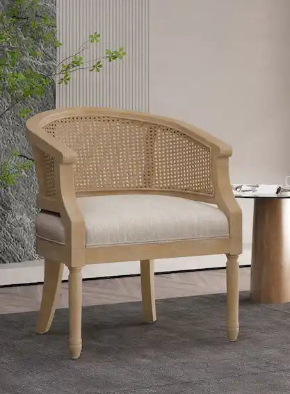 Steinaker Wood and Cane Accent Chairs (Set of 2)
