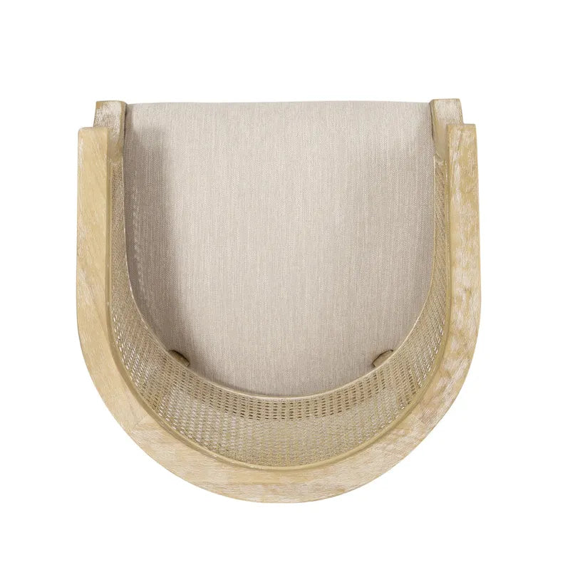 Chaises d'appoint en bois et en rotin Steinaker (lot de 2)
