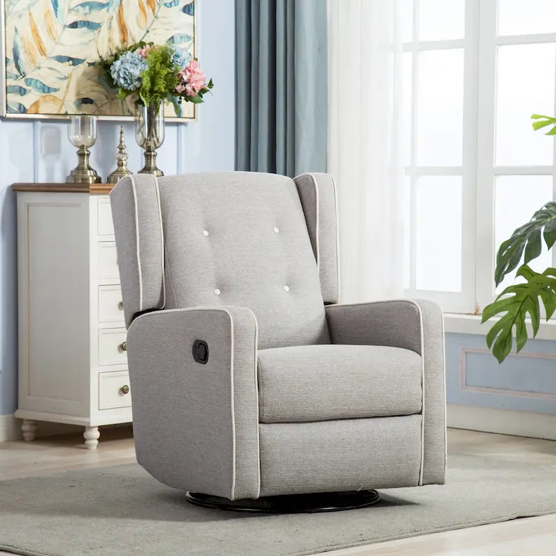 Fauteuil inclinable pivotant et à bascule de course, une place