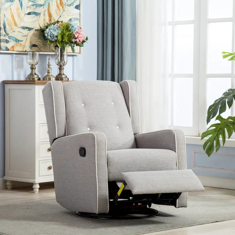 Fauteuil inclinable pivotant et à bascule de course, une place