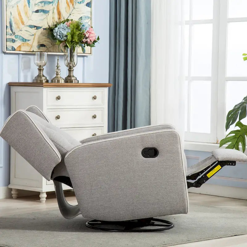 Fauteuil inclinable pivotant et à bascule de course, une place