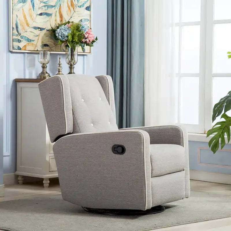 Fauteuil inclinable pivotant et à bascule de course, une place