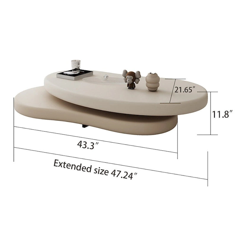 Table basse pivotante moderne et créative