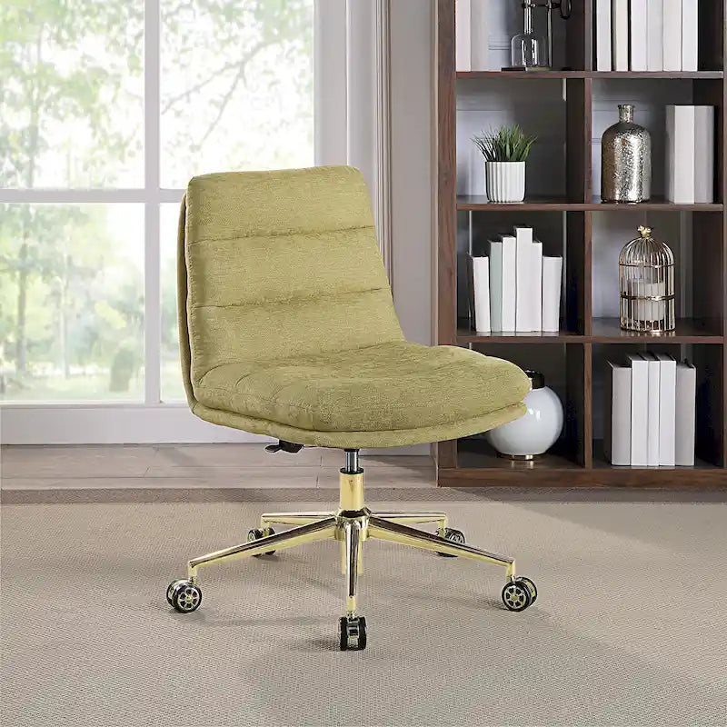 Chaise de bureau pivotante en similicuir