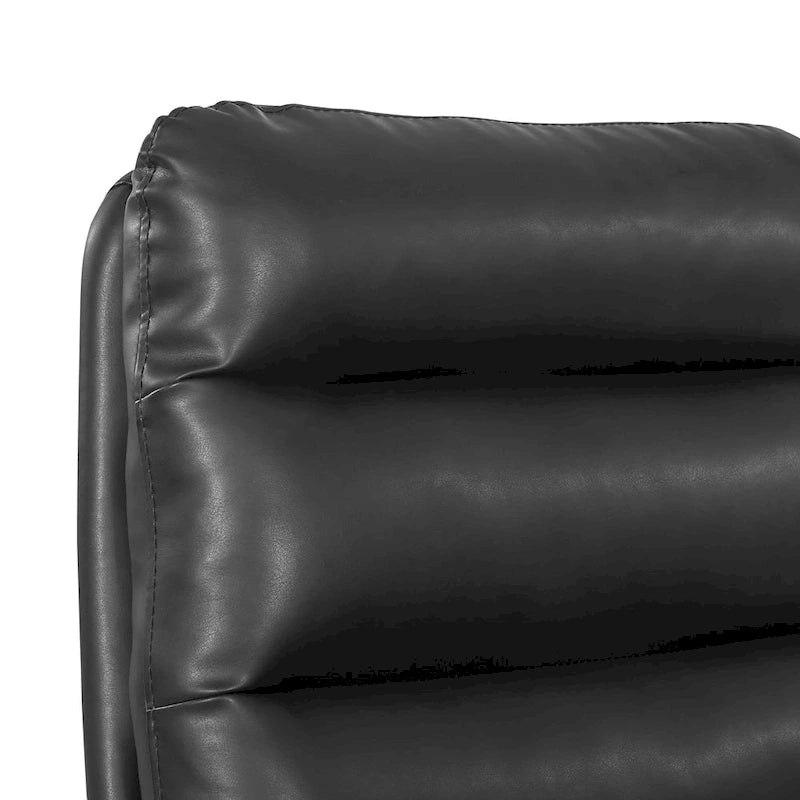 Chaise de bureau pivotante en similicuir