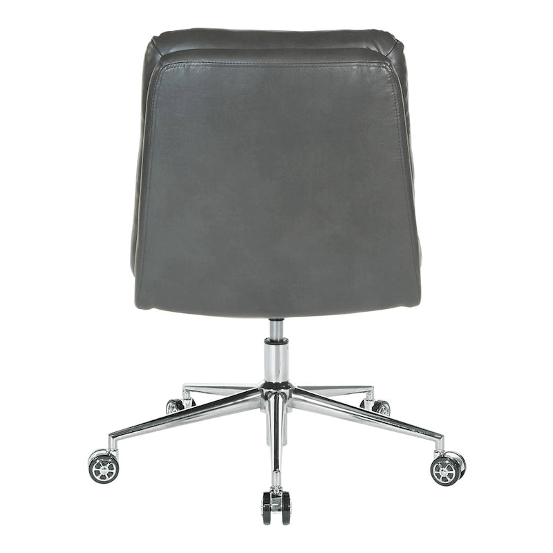 Chaise de bureau pivotante en similicuir