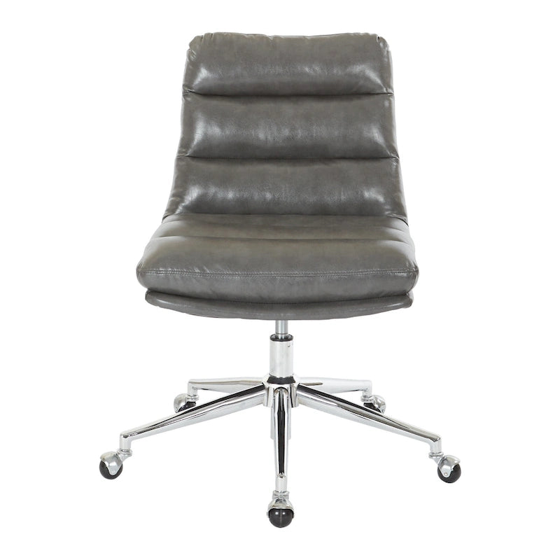 Chaise de bureau pivotante en similicuir