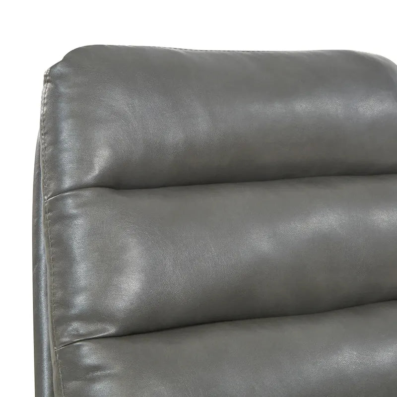 Chaise de bureau pivotante en similicuir