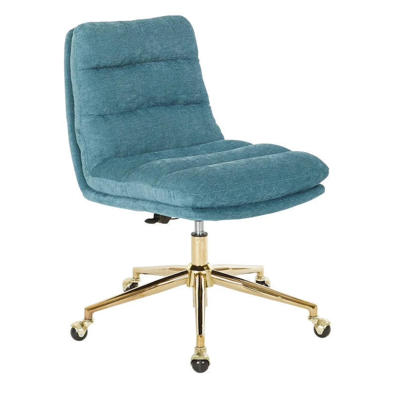 Chaise de bureau pivotante en similicuir