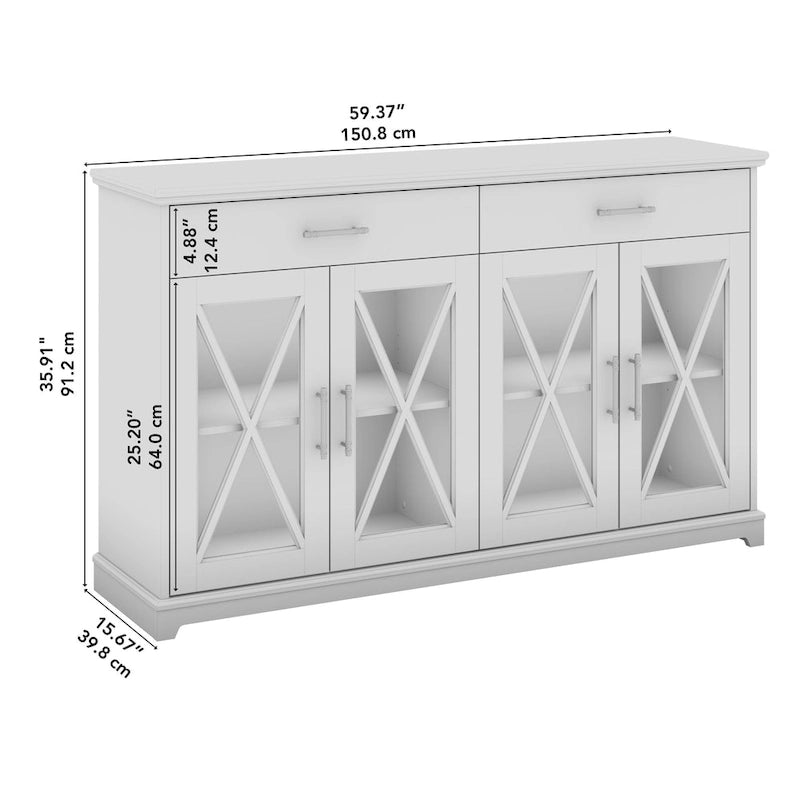 Meuble TV de ferme 60W pour téléviseur de 75 pouces