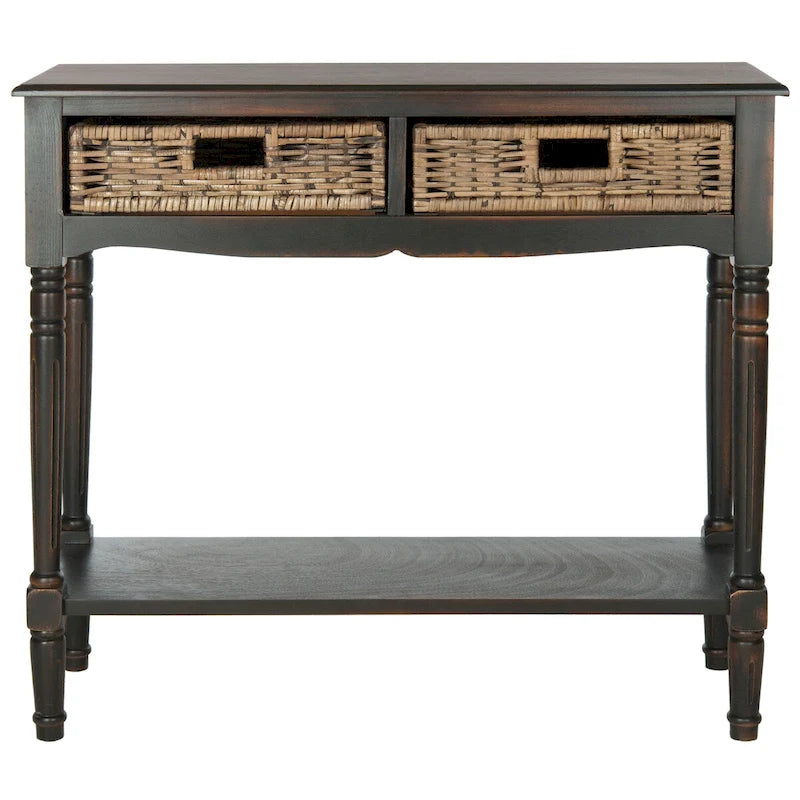 Console marron - 35,8 x 13 x 31,9 - 36Lx13Px32H