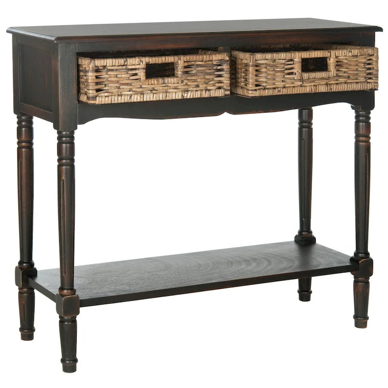 Console marron - 35,8 x 13 x 31,9 - 36Lx13Px32H