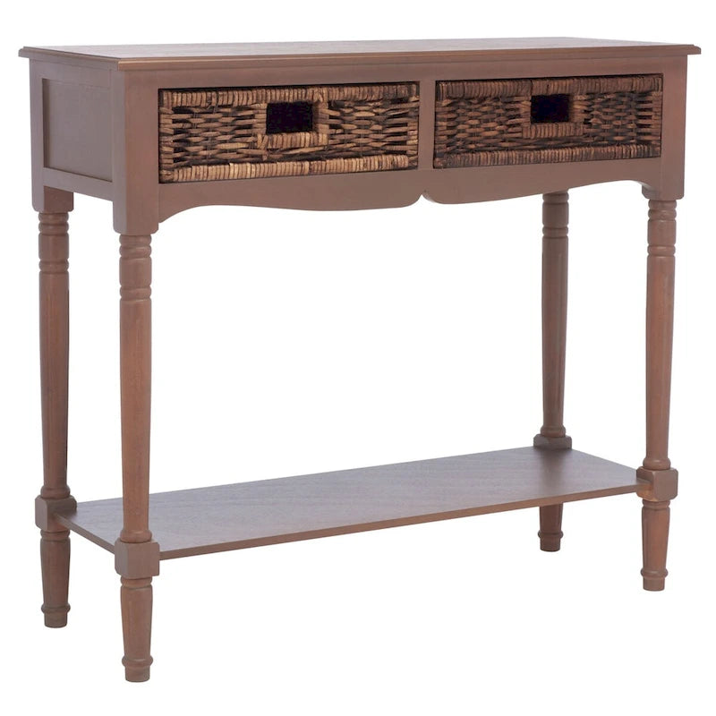Console marron - 35,8 x 13 x 31,9 - 36Lx13Px32H