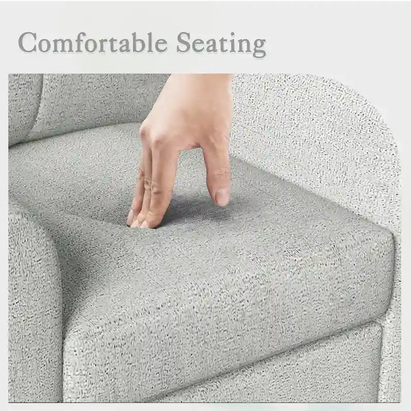 Fauteuil d'appoint rembourré de style Mid-Century avec accoudoirs - 32,5L x 28,9l x 36,2H po