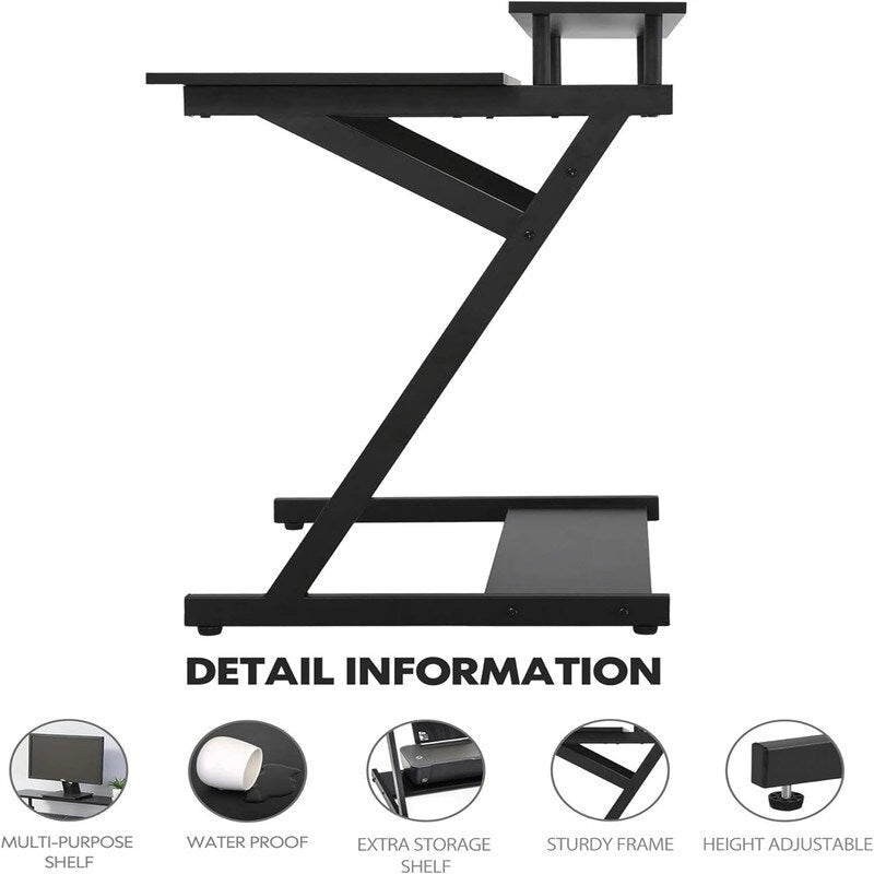 Bureau d'ordinateur 2 pièces