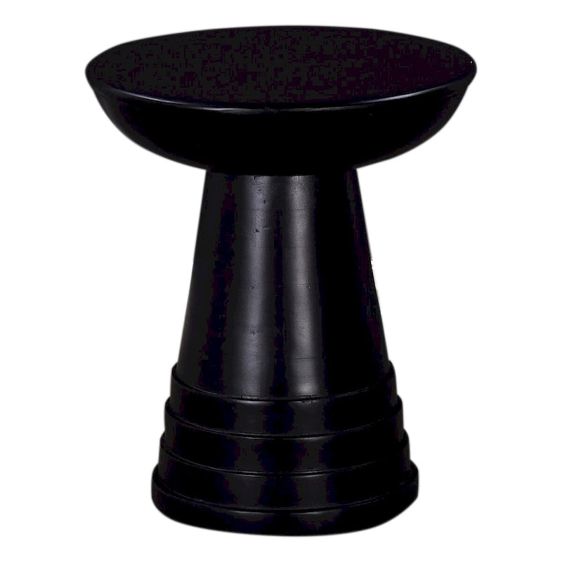 Table d'appoint ronde en bois massif de 16 po