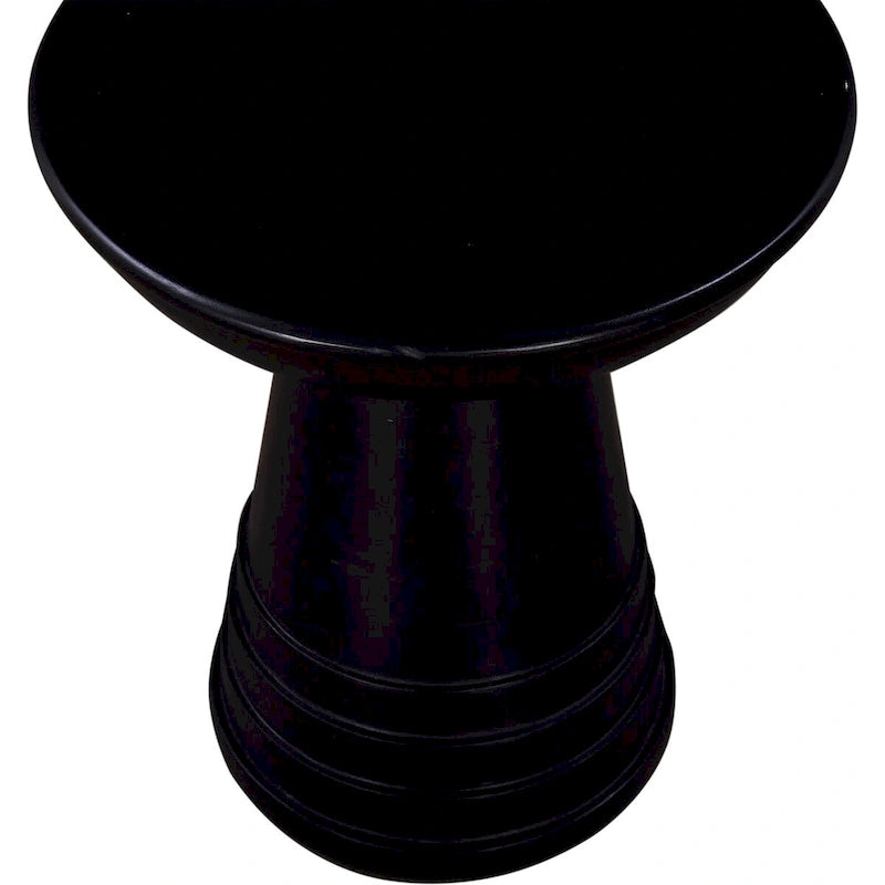 Table d'appoint ronde en bois massif de 16 po