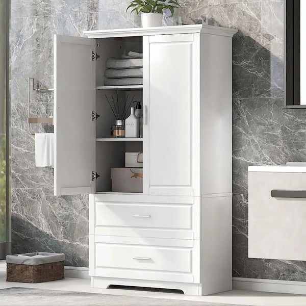 Cabinet with Two Doors and Drawers