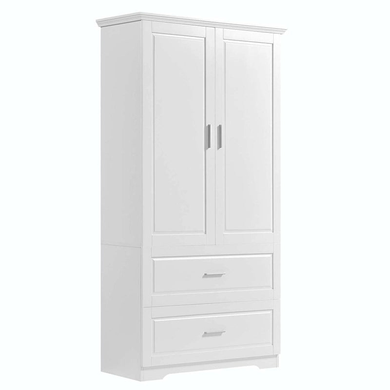 Meuble bas à deux portes et tiroirs