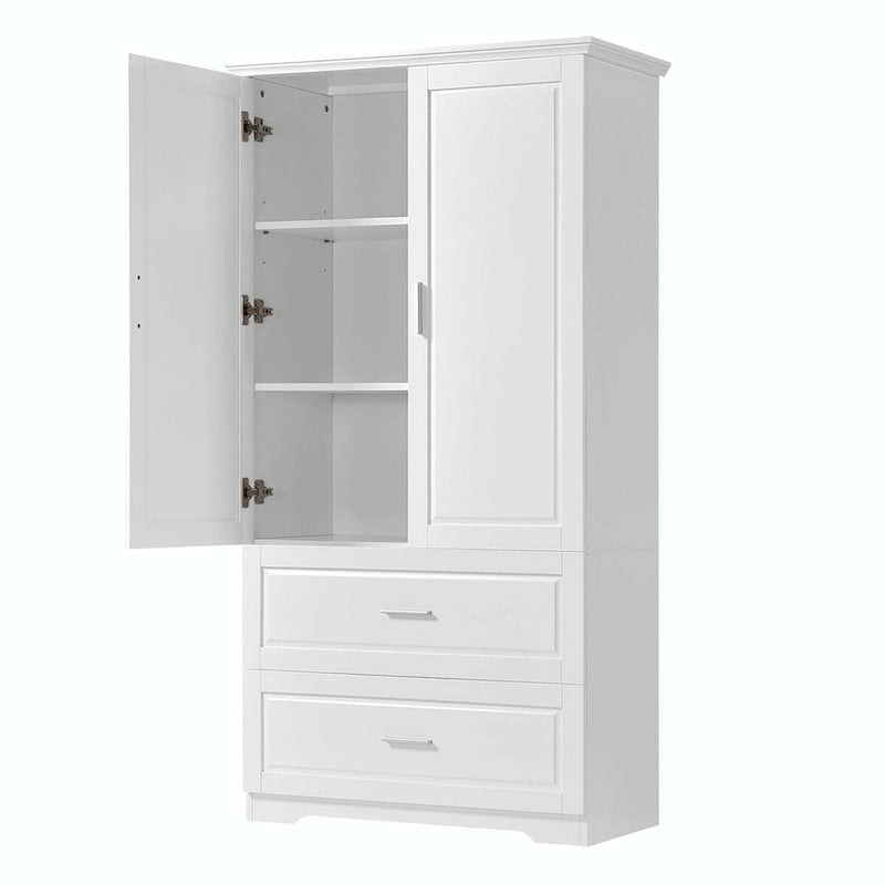 Meuble bas à deux portes et tiroirs