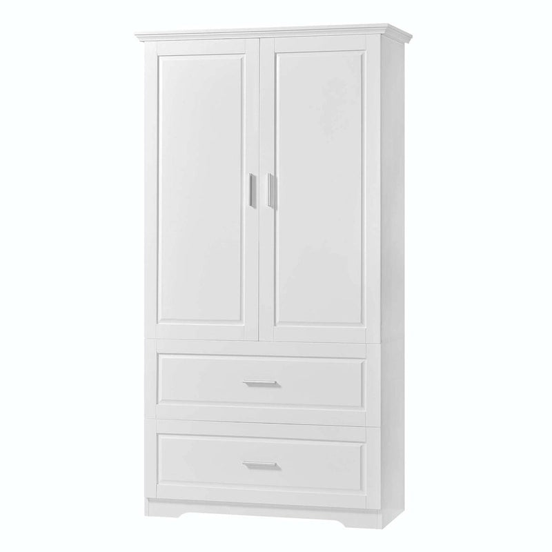 Meuble bas à deux portes et tiroirs